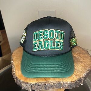 Desoto Eagles Black & Green Trucker Hat